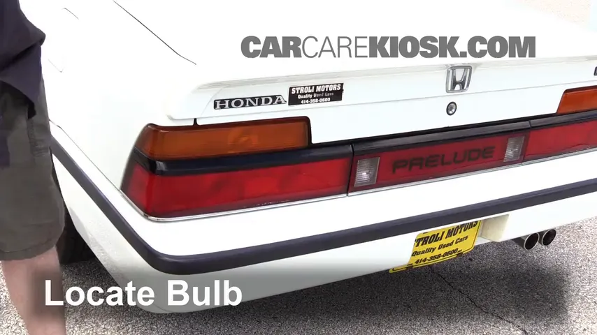 1985 Honda Prelude 2.0 Si 2.0L 4 Cyl. Lights Reverse Light (replace bulb)